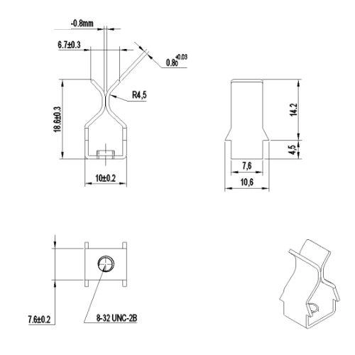 Pure Copper Grounding Clip for Electrical Terminals(pic1) Pure Copper Grounding Clip for Electrical Terminals(pic1)