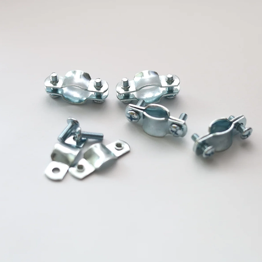 Galvanized Saddle Cable Clamp for Round Wire Fixing view 2